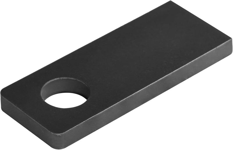 eoere 2 Pcs Weld-On Rectangular Trailer Ramp Gate Hinge Holders, Heavy Duty Steel Plate for Dump Trailers, Fits 1-1/2" Shaft - Image 4